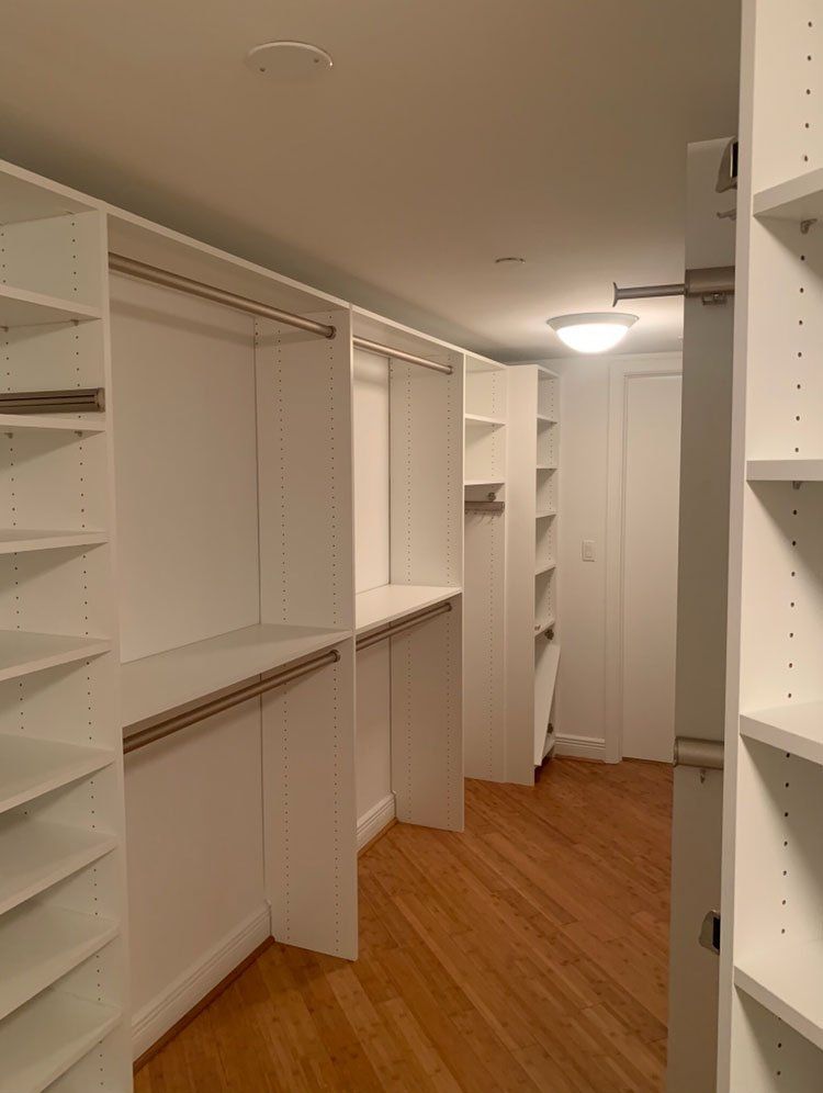 Angled Room Custom Closet System