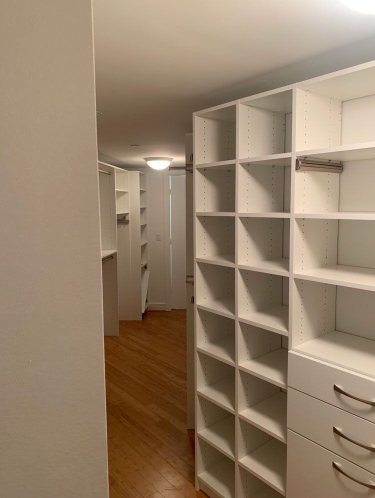 Angled Room Custom Closet System