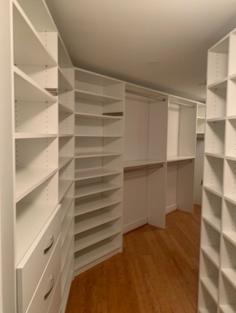 Angled Room Custom Closet System