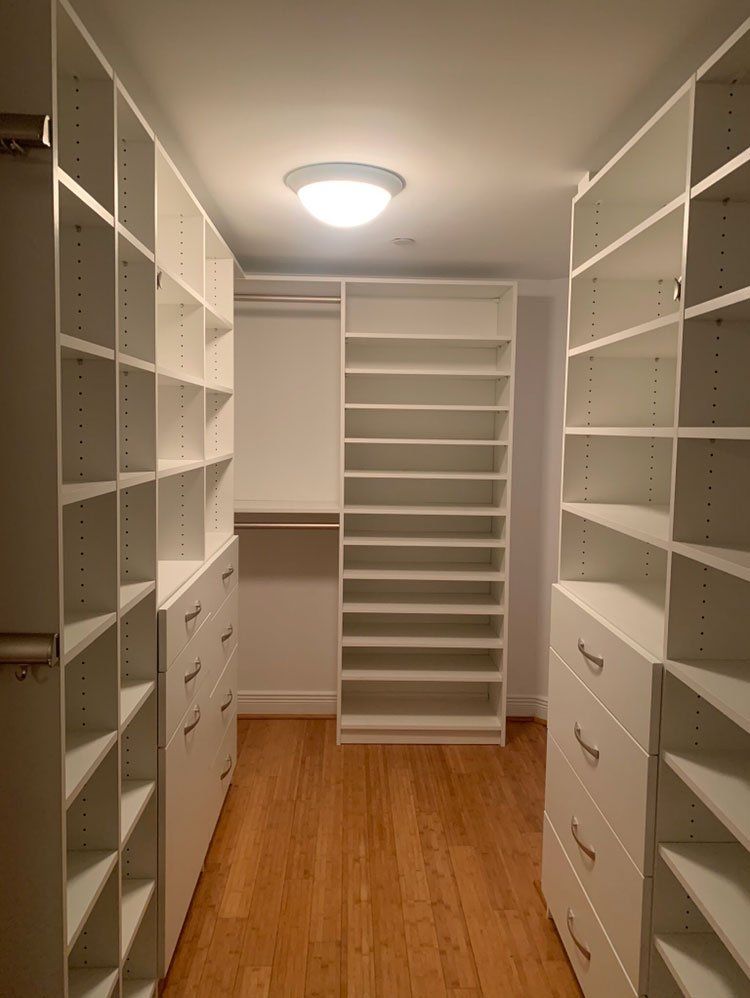 Angled Room Custom Closet System
