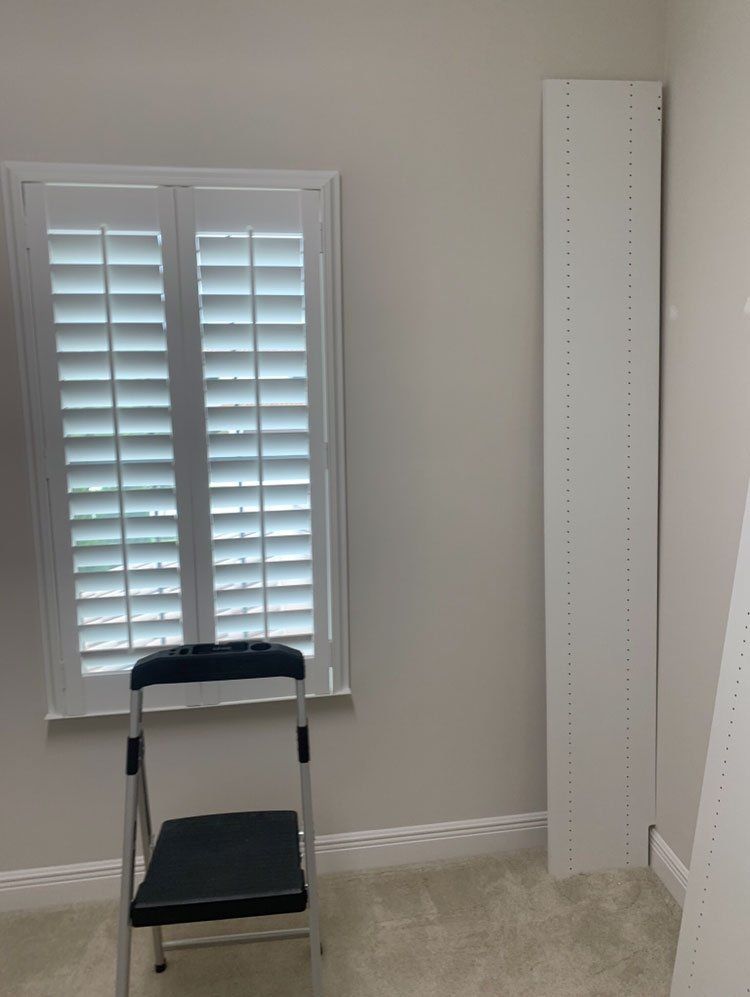 White Modern Style With Corner Hanging Sections (Some Before/during/after)