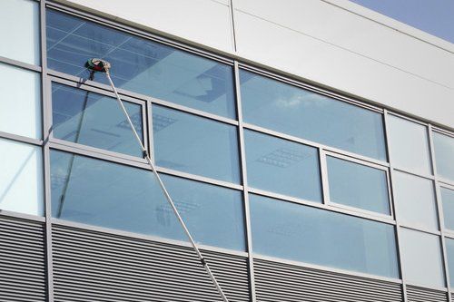 Window frames and glass cleaning