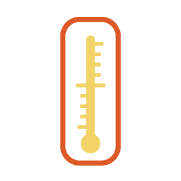 An icon of a thermometer An icon of a thermometer