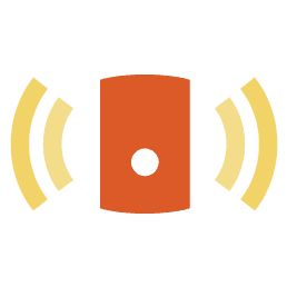 An icon of a wireless intelligent control An icon of a wireless intelligent control