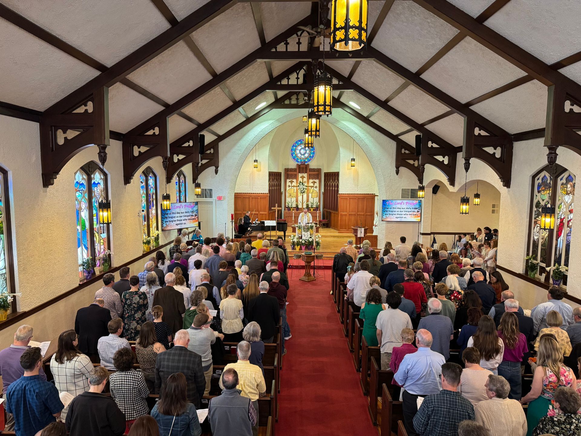 Bethlehem Lutheran Church Kalispell - Audio, video, digital signage, IP video distribution, live streaming, video switcher.