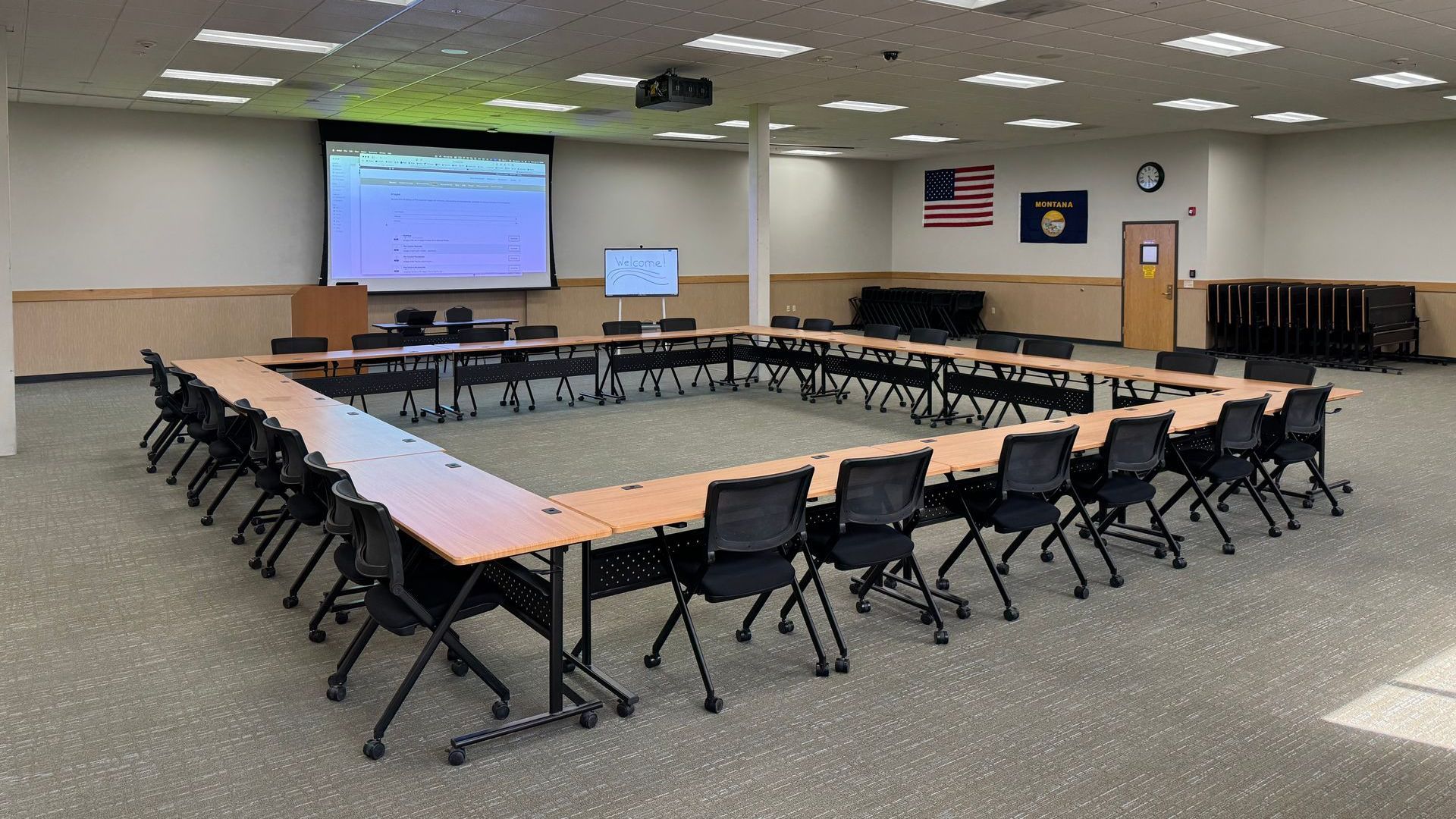 Flathead Electric Coop - Digital Projection®, RTI, Shure SLXD wireless mics, Crown power