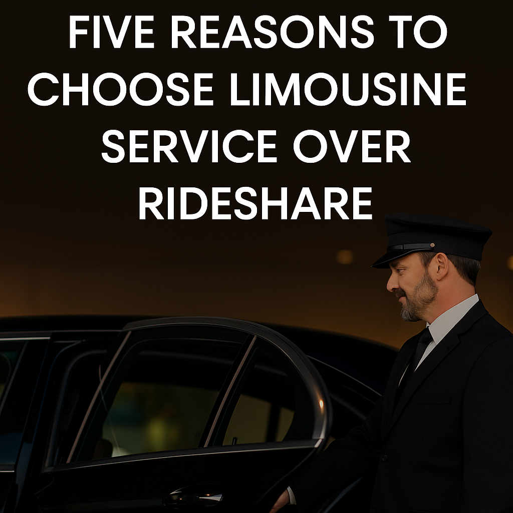 Promotional image showcasing luxury limousine service in Portland Oregon