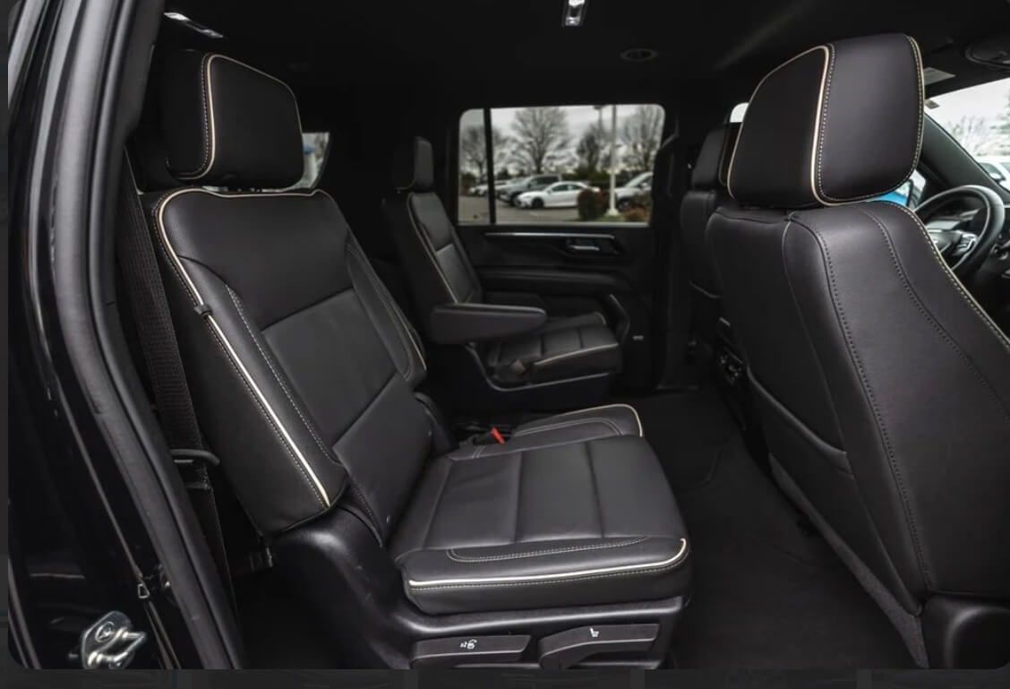 Clean interior of a luxury sedan used for private chauffeur service in Portland, OR