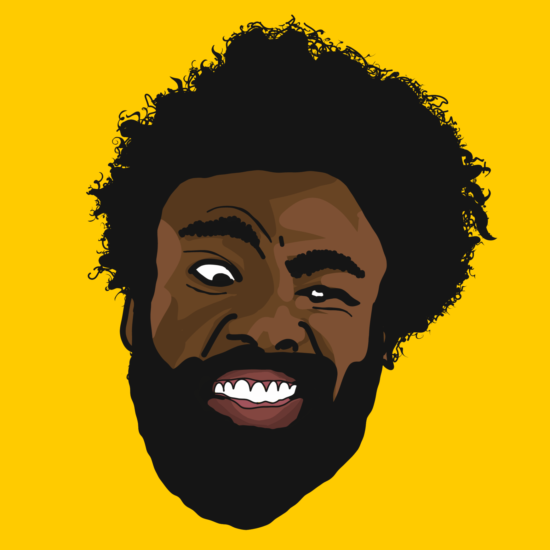 Frankie Buttons Illustration – Childish Gambino