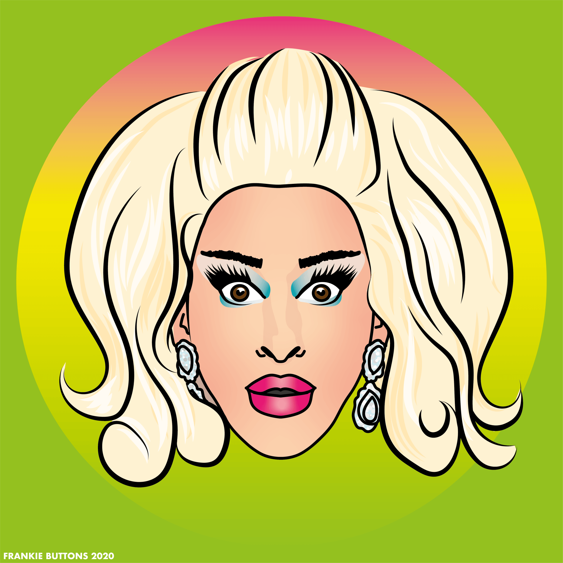 Frankie Buttons Illustration – Miz Cracker