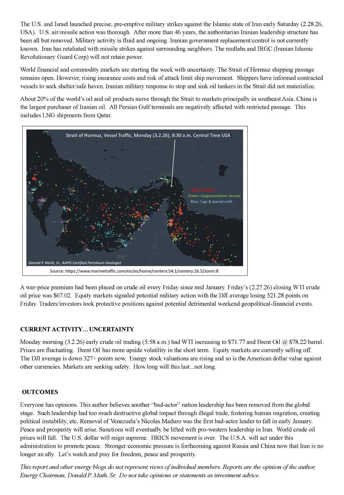 Week 12/1/25 energy post