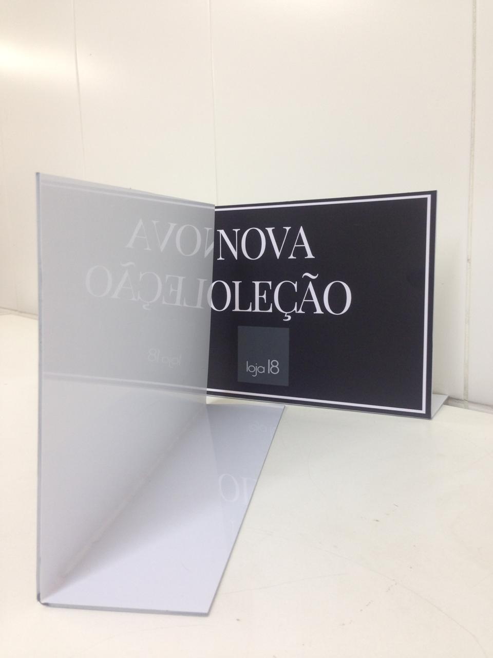 Display em PS para balcão