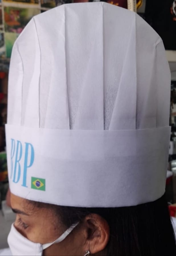 Chapéu descartável para chef
