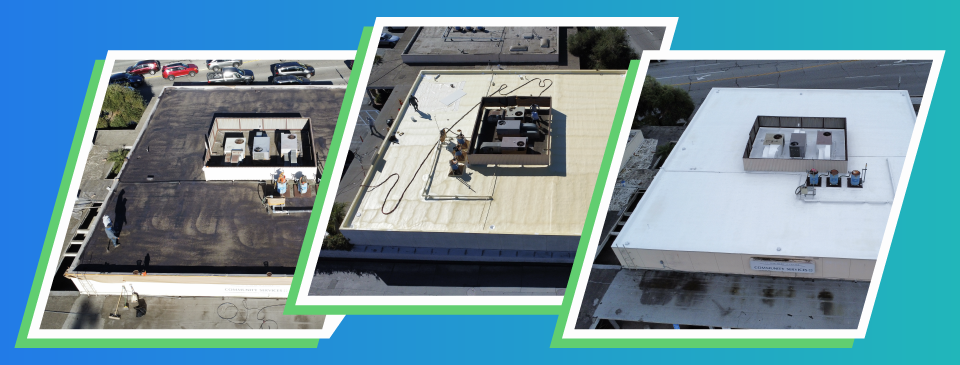 slider image with various roofing projects