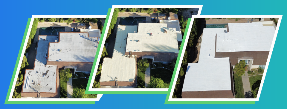 slider image with various roofing projects