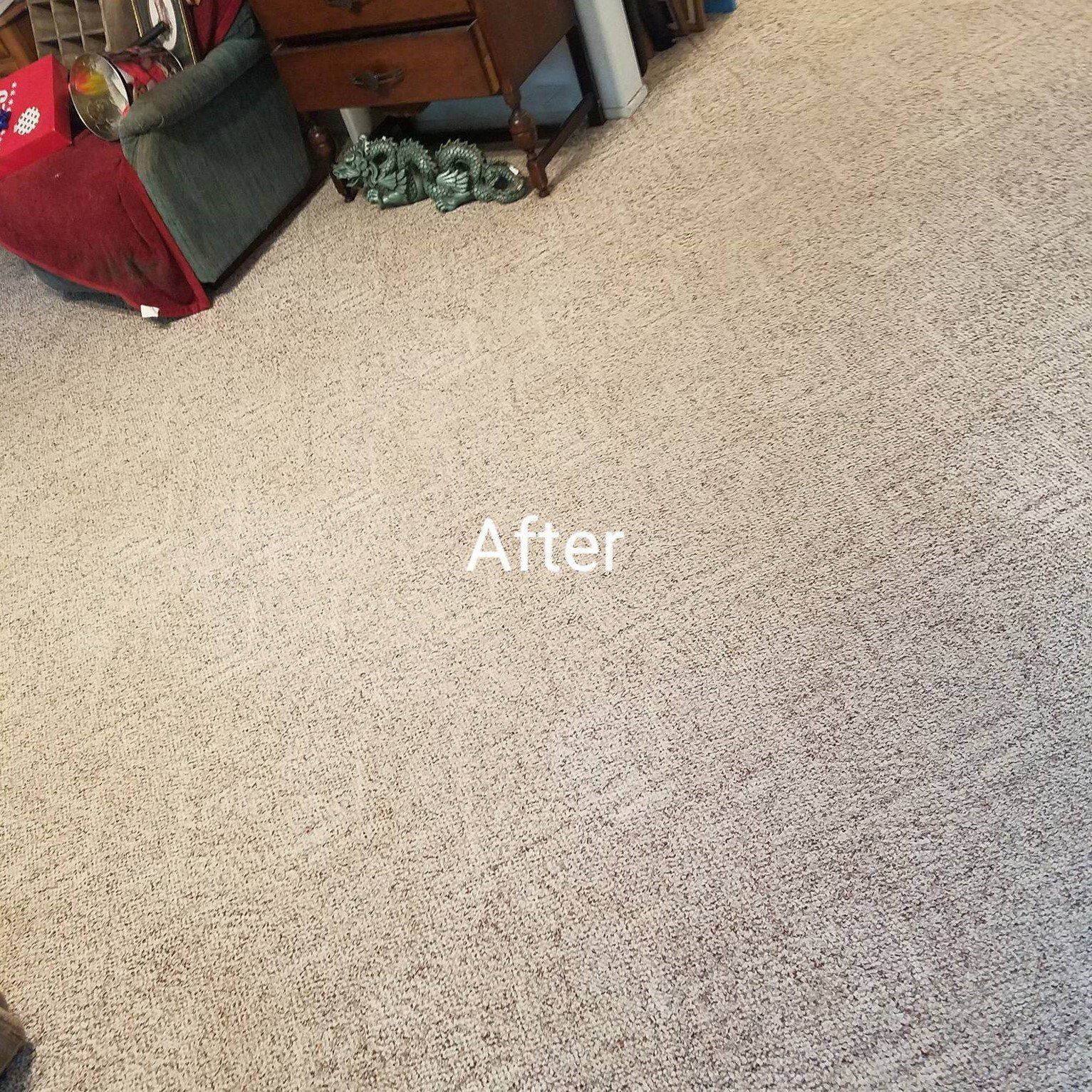 clean carpet after carpet cleaning