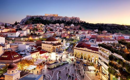 Acropolis view from Monastiraki square