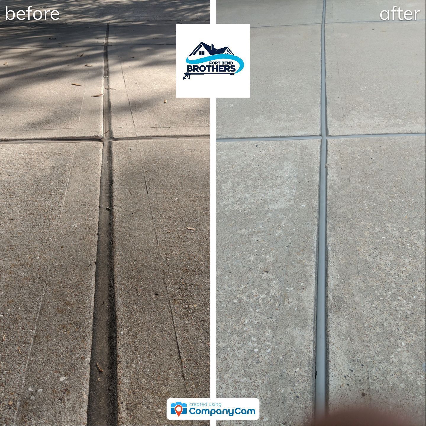 Before and After Sidewalk — Richmond, TX, Sienna Plantation, TX — GapArmour