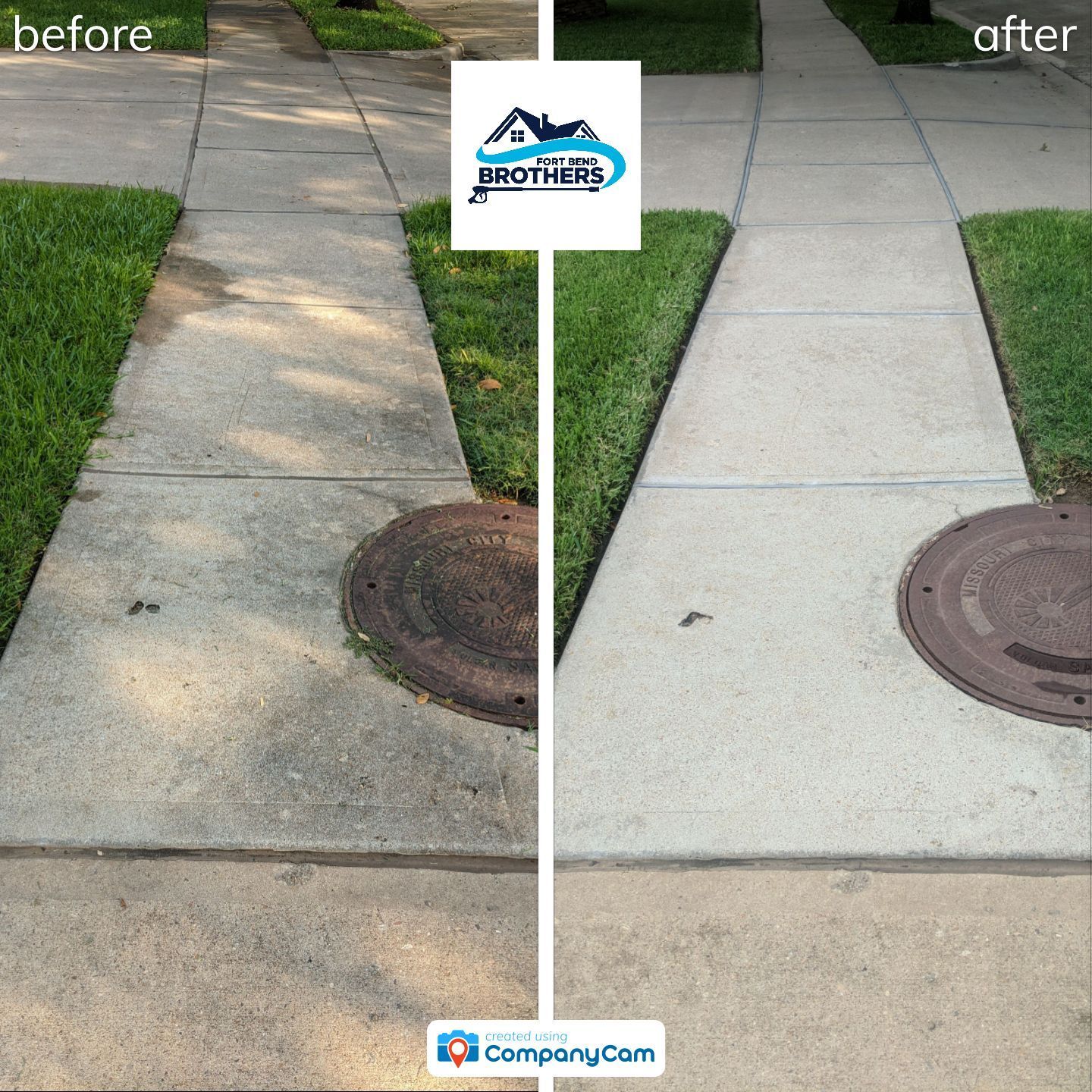 Before and After Walkway — Richmond, TX, Sienna Plantation, TX — GapArmour