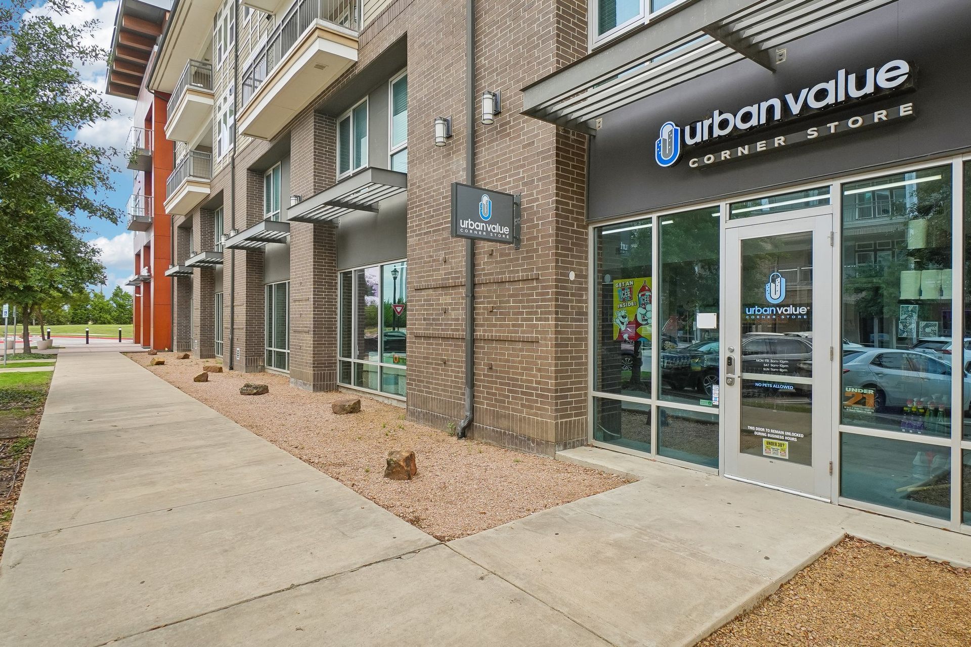 retail convenient store connected to apartments