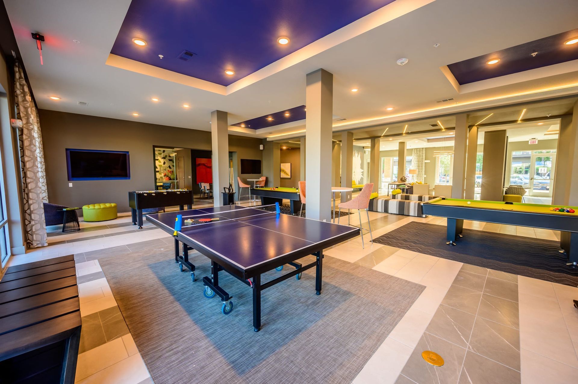 Ping pong table at Harmony Luxury Apartments in Rowlett, TX.