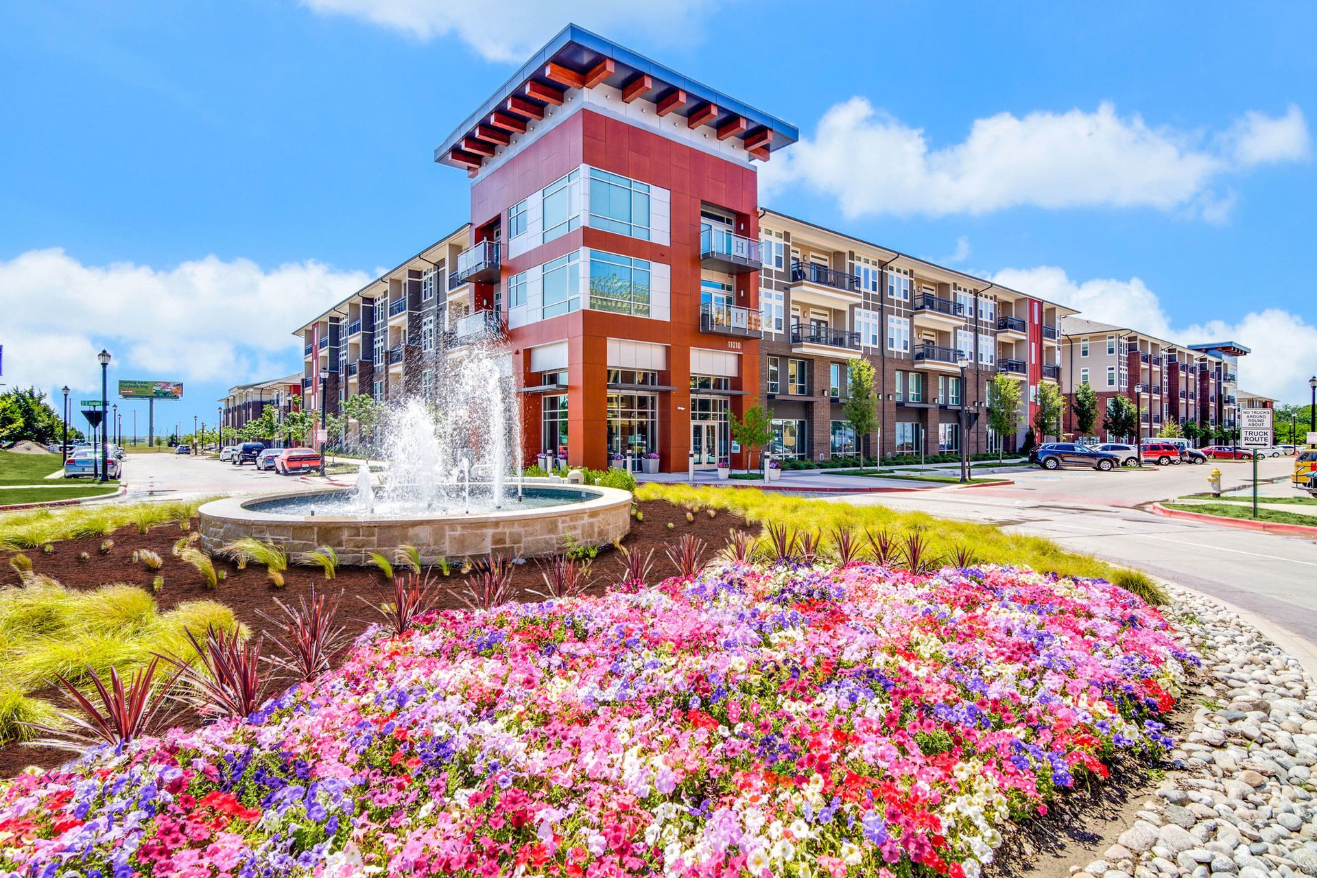 Exterior at Harmony Luxury Apartments in Rowlett, TX.