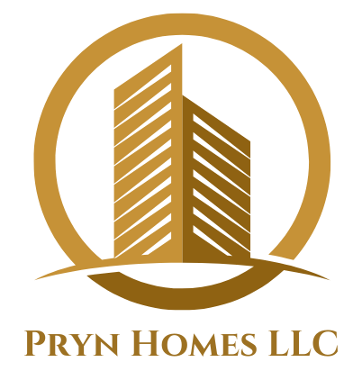 A logo for a company called pryn homes llc