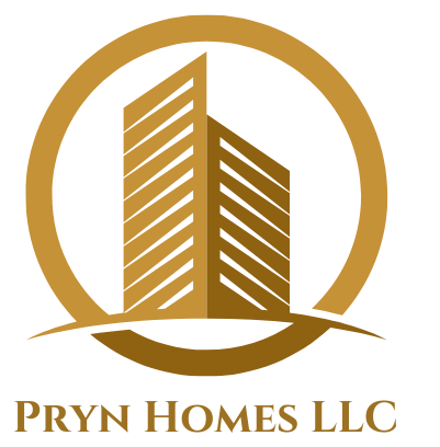 A logo for a company called pryn homes llc