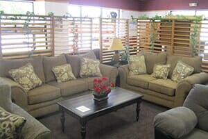 Furniture Rental | Simple Couch with Center Table | Wichita, KS