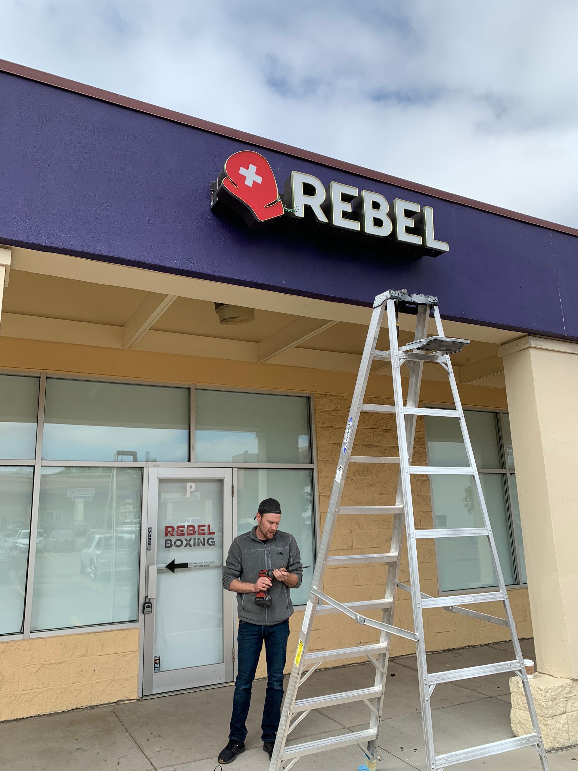 Boxing Gym project signage