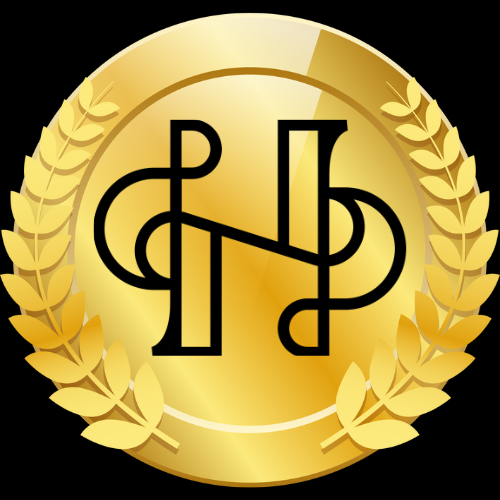 A gold coin with a laurel wreath around it. A Logo for Heavenly Party Planning
Website Design ~ Vancouver, Washington