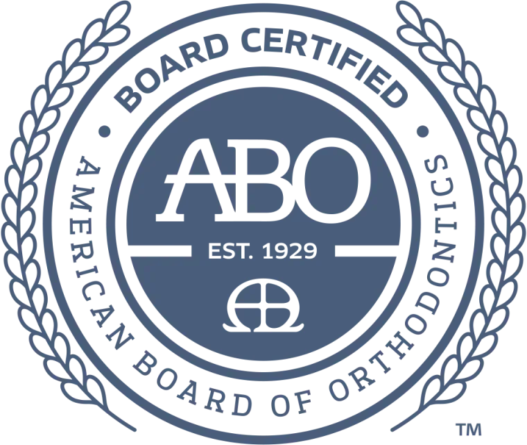 Blue seal: American Board of Orthodontics, 