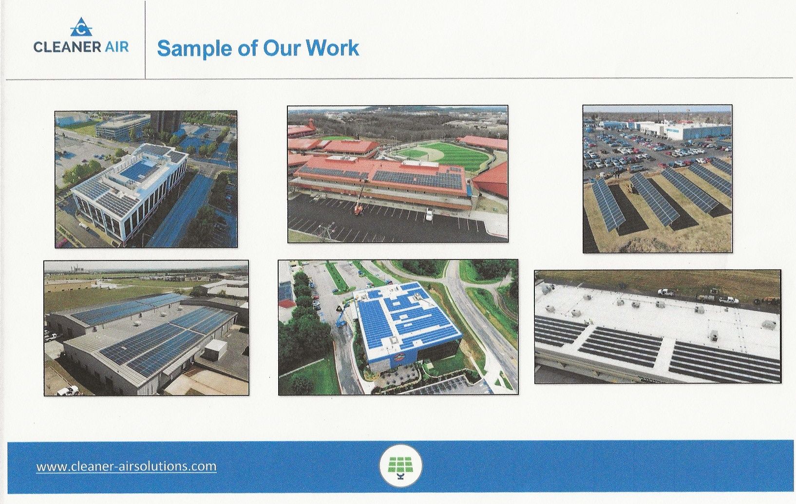 Cleaner Air - Sample of Our Work