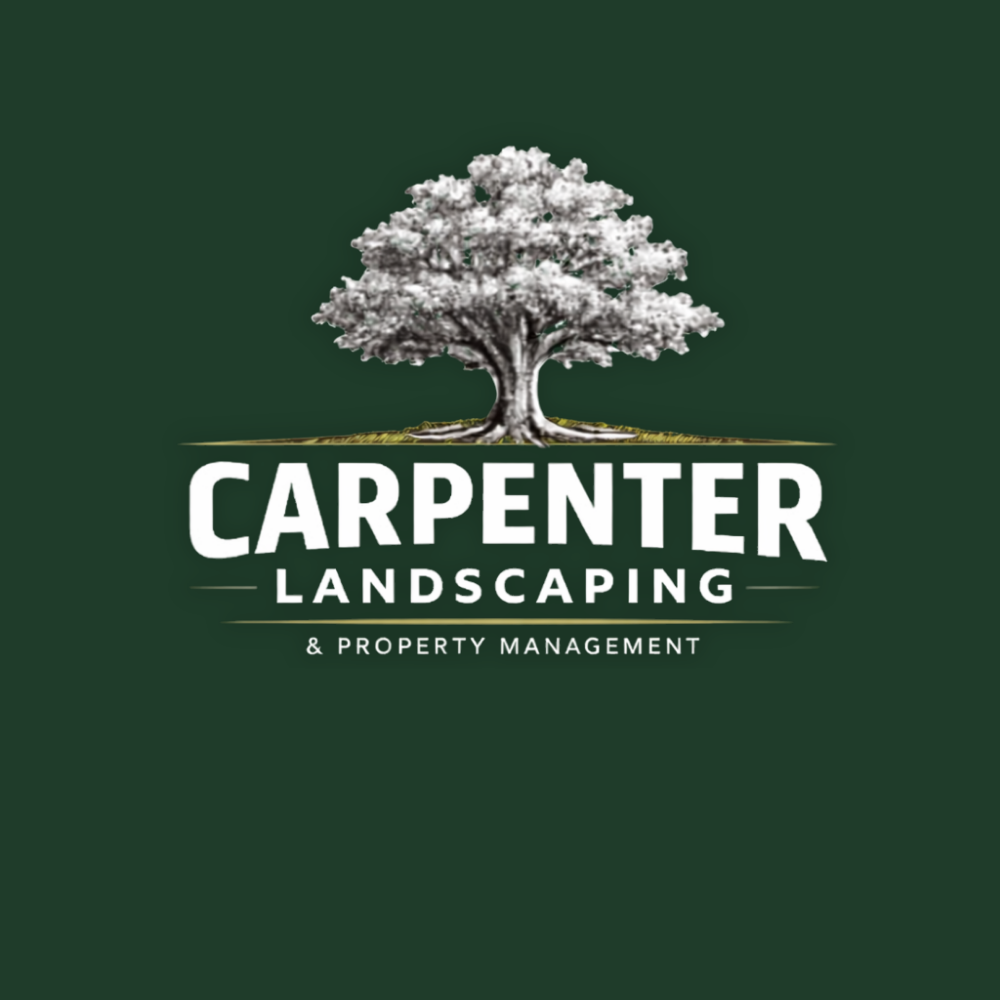 Logo featuring a detailed oak tree above the text "Carpenter Landscaping & Property Services LLC."