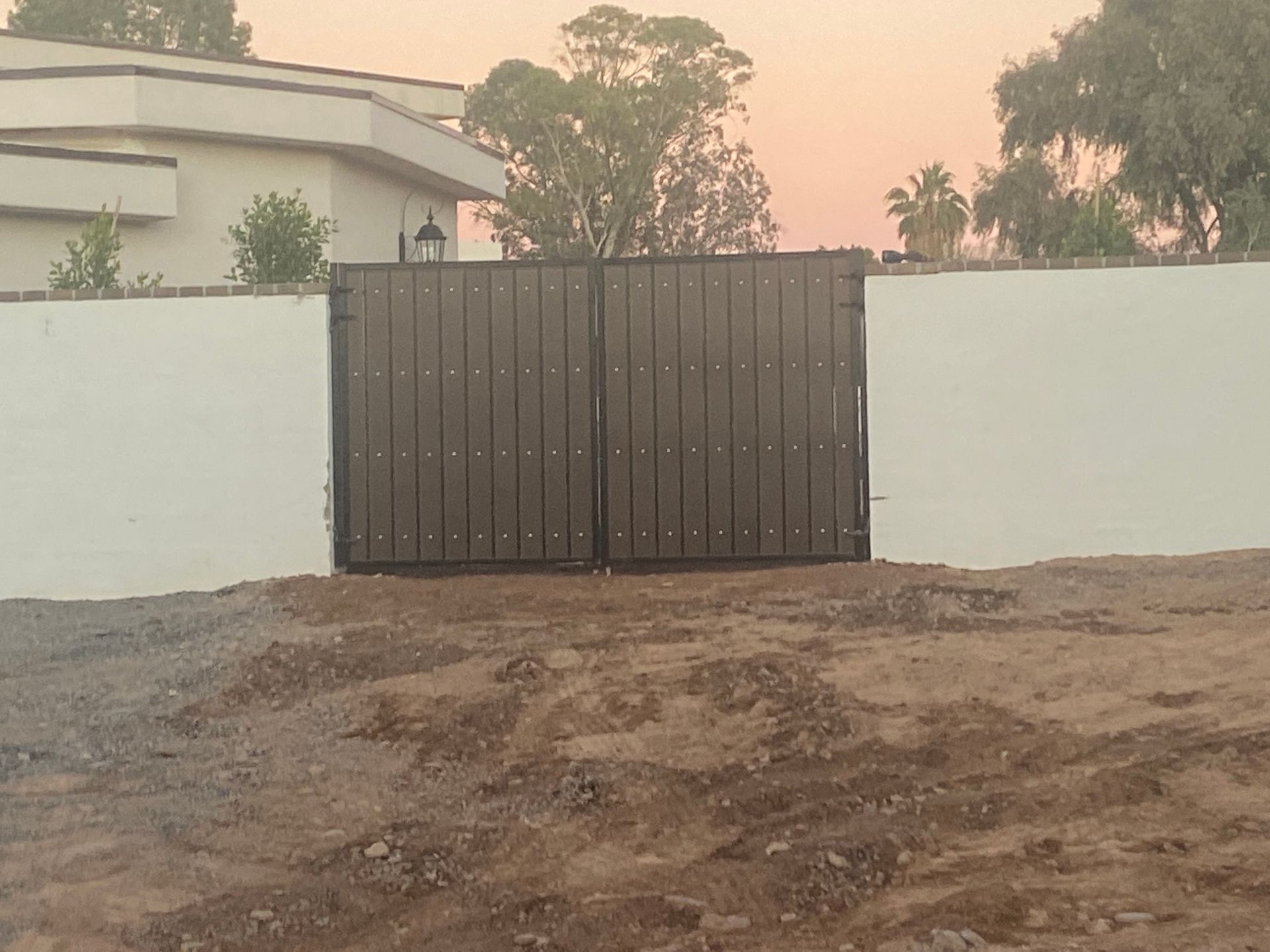 Arizona block fence installation by masonry professionals