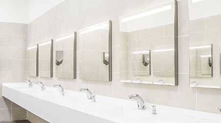 Commercial Bathroom for Washing Hands — Plumbing and Piping Fixed and Installed in Fort Walton Beach,FL