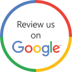 A google logo that says review us on google