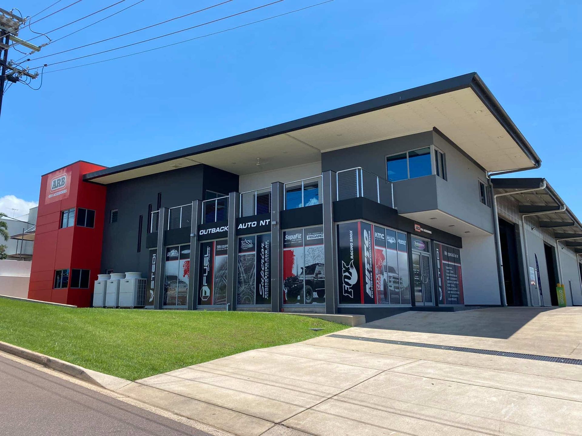 Modern Two-story Commercial Building — Outback Auto NT in Berrimah, NT