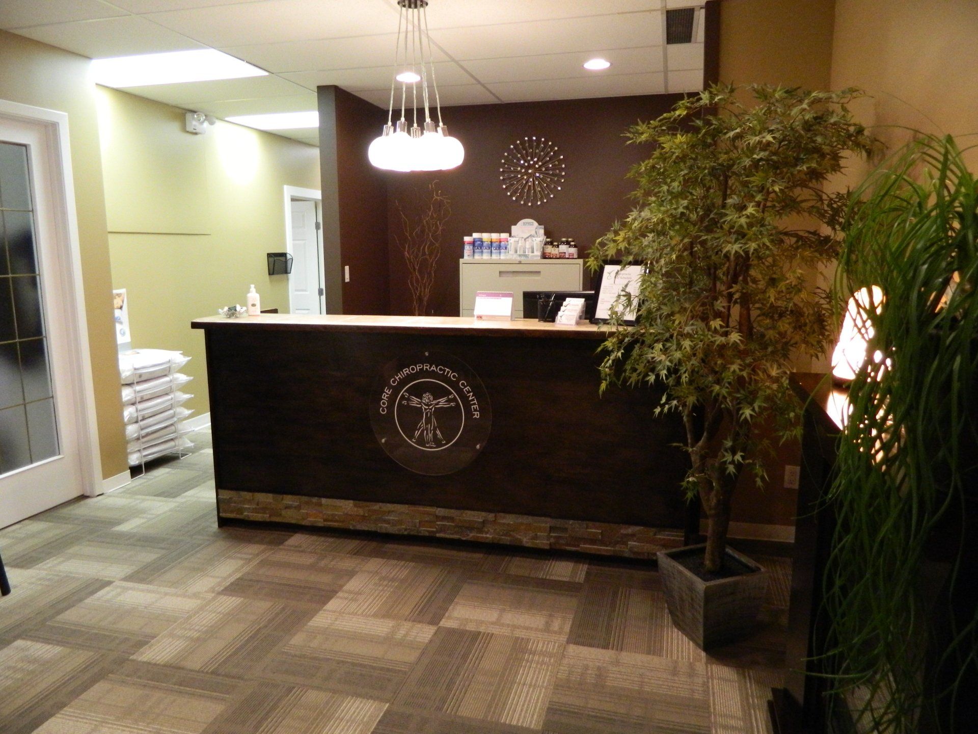 Core Chiropractic Center Reception Area
