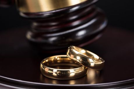 Divorce Lawyer — Wedding Rings In Courtroom in Colorado Springs, CO