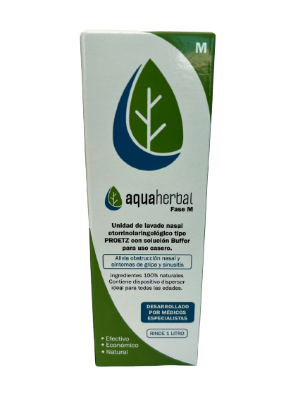 Lavado Nasal Aquaherbal Fase M 1 Litro