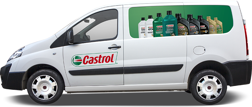 Van With Castrol Logo | Xpress Lube and Tune
