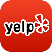 The Yelp logo, featuring the black lowercase word 