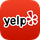 The Yelp logo, featuring the black lowercase word 
