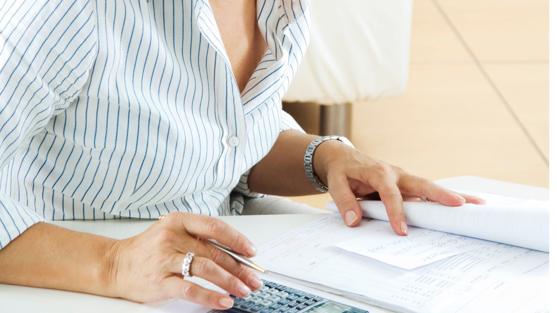 small business owner analysing budget