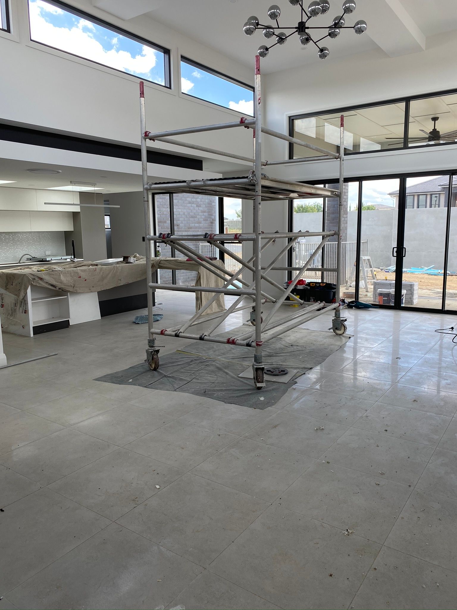 Scaffolding in hour for builders clean - Providing New Build Cleaning in the Darling Downs, QLD