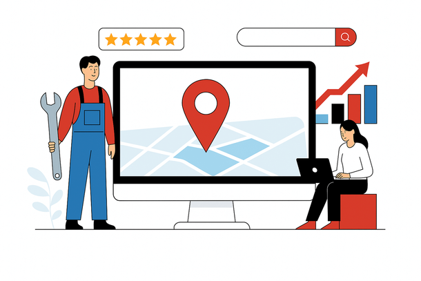 Local SEO services for home service contractors showing Google Maps ranking