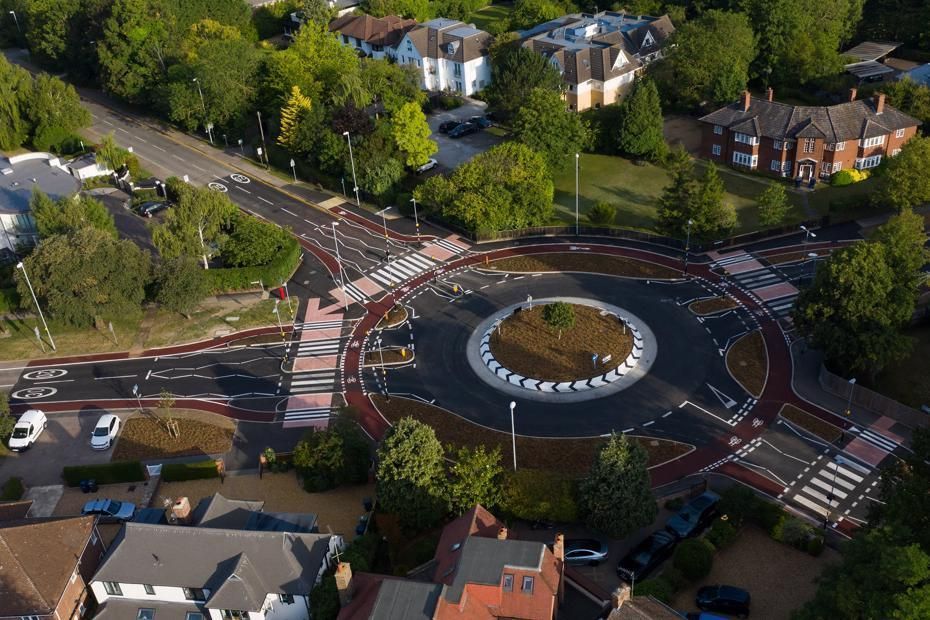 a roundabout