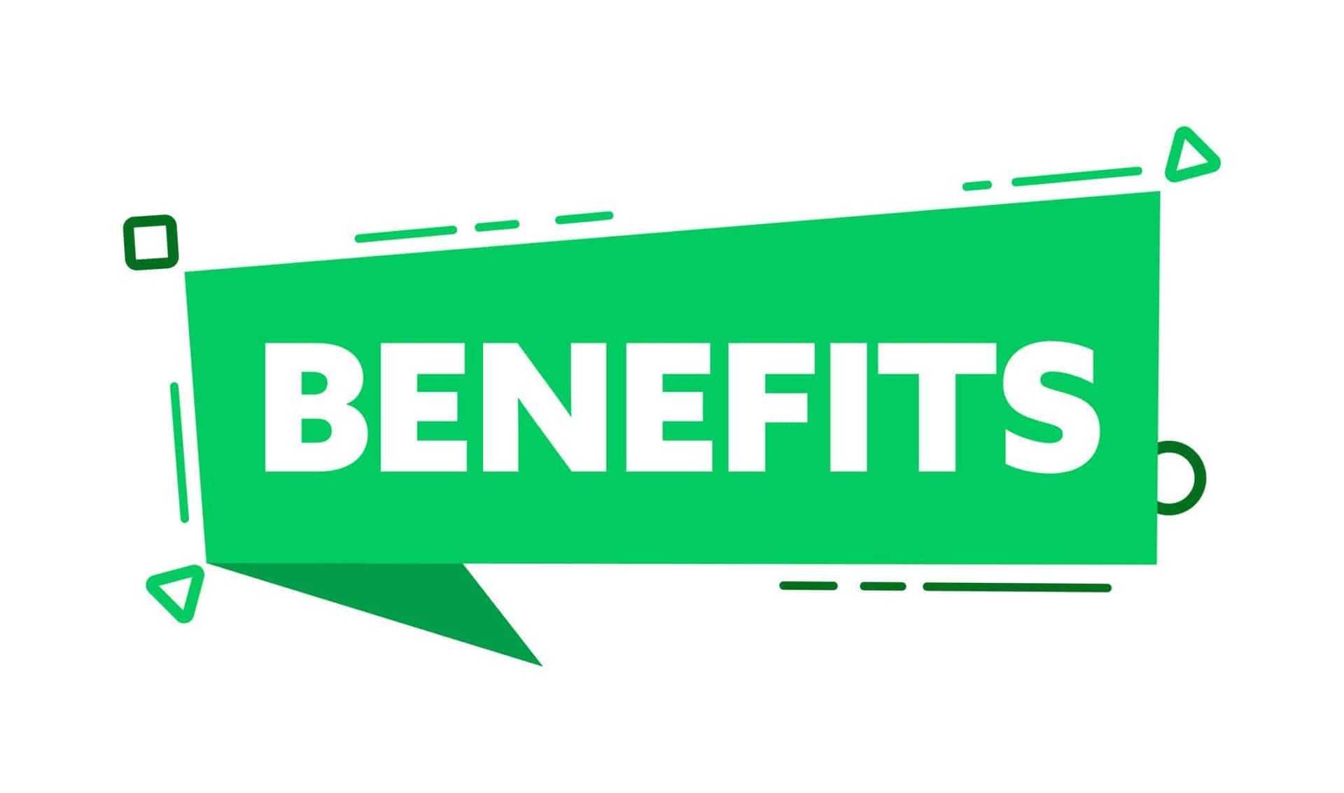 Green speech bubble with the word 