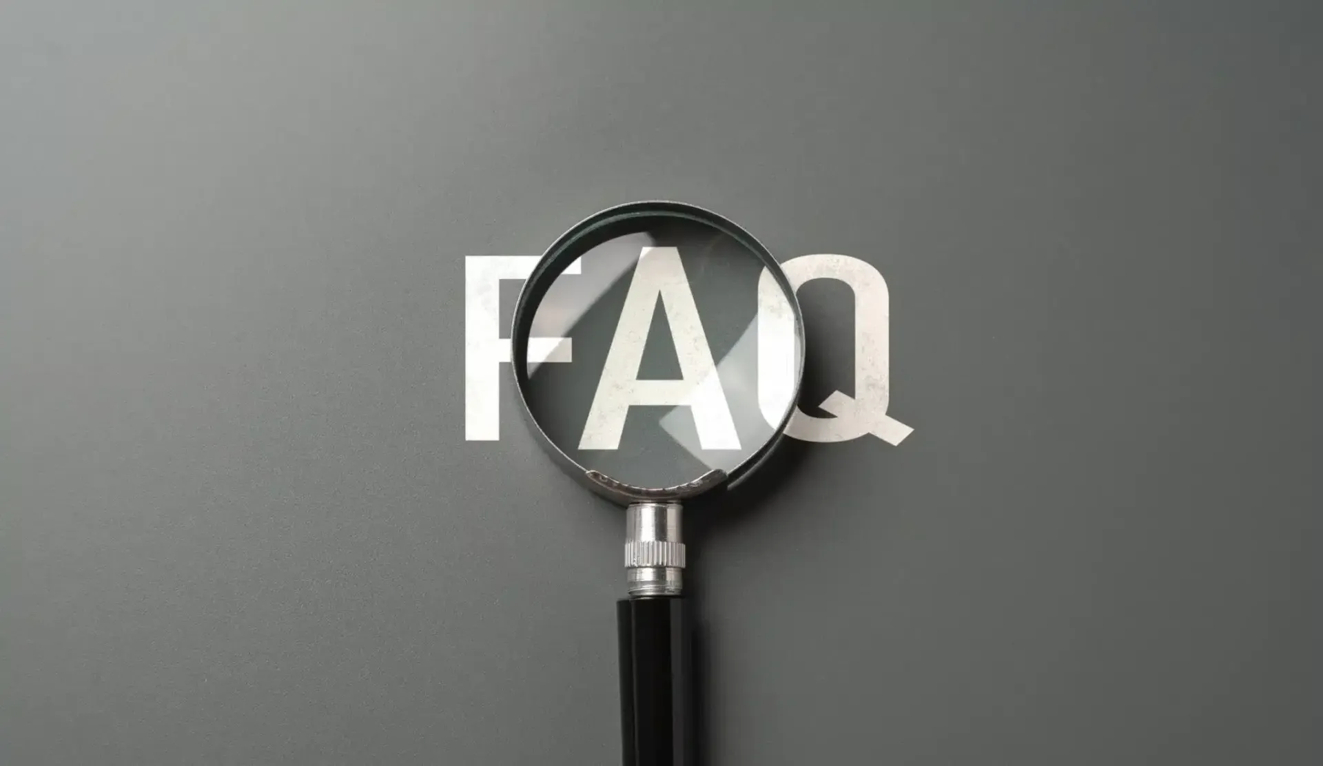 Magnifying glass over the letters 
